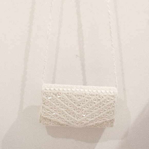 VINTAGE - BIJOUX TERNER White Beaded Evening Bag Clutch - Picture 3 of 7